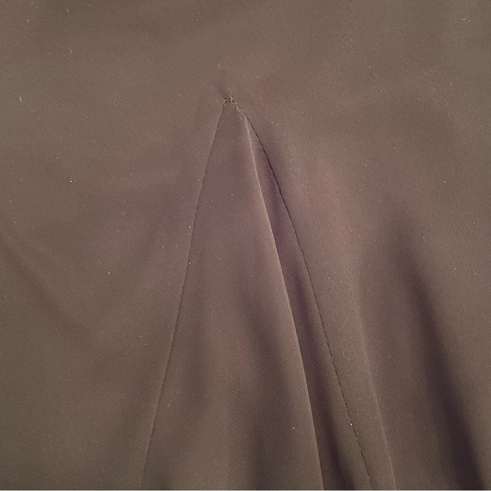 ALex Evening Black Chiffon Maxi Skirt with Handkerchief Hemline Women’s Size 1X - Picture 5 of 9